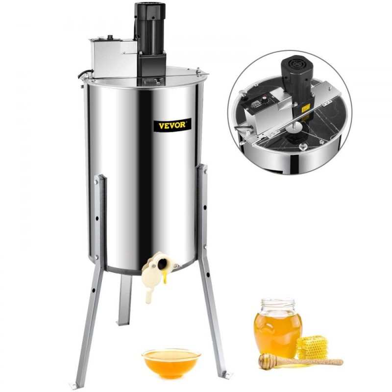 Beekeeping Supplies | Electric Honey Extractor Separator 3 Frame Bee Extractor Stainless Steel Honeycomb Spinner Crank. Beekeeping Extraction Apiary Centrifuge Equipment Agriculture & Forestry Equipment Beekeeping Supplies