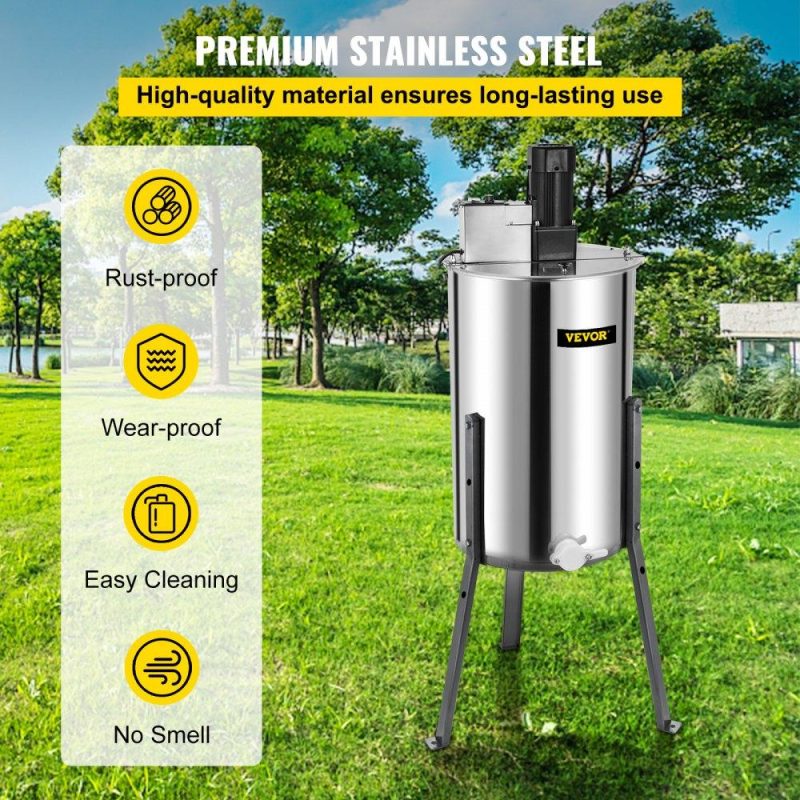 Beekeeping Supplies | Electric Honey Extractor Separator 3 Frame Bee Extractor Stainless Steel Honeycomb Spinner Crank. Beekeeping Extraction Apiary Centrifuge Equipment Agriculture & Forestry Equipment Beekeeping Supplies