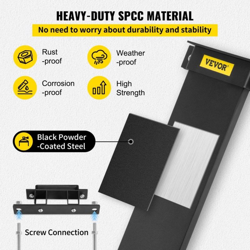 Equipment Parts & Accessories | Chainsaw Holder, 21.5″ x 5.1″ Powder Coated SPCC Steel, Tool Mount Accessories with U-Shape Bolt, Universal Chain Saw Carrier Kit for Tractors, ATVs, UTVs, Trucks, Utility Vehicles, Black Agriculture & Forestry Equipment Equipment Parts & Accessories