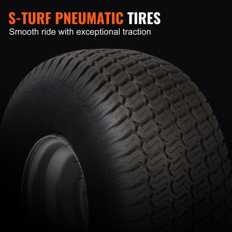 Equipment Parts & Accessories | Lawn Mower Tires with Rim, 20×8-8″ Tubeless Tractor Tires, 2-Pack Tire and Wheel Assembly, S-Turf Pneumatic Tires with 3.5″ Offset Hub and 3/4″ Bushing Size, for Riding Mowers Lawn Tractors Agriculture & Forestry Equipment Equipment Parts & Accessories