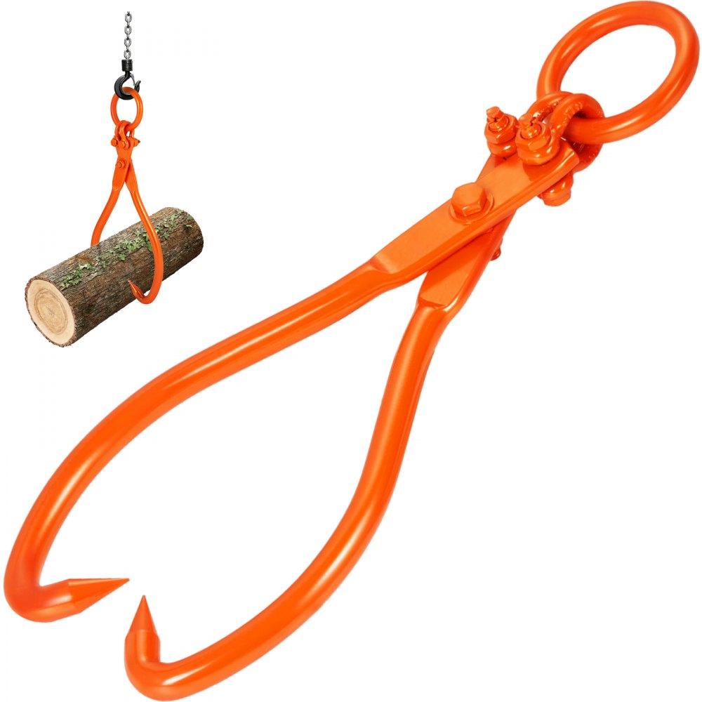 Equipment Parts & Accessories | Log Skidding Tongs, 18 inch 2 Claw Log Lifting Tongs, Heavy Duty Steel Lumber Skidding Tongs, 772 lbs/350 kg Loading Capacity, Log Lifting, Handling, Dragging & Carrying Tool Agriculture & Forestry Equipment Equipment Parts & Accessories