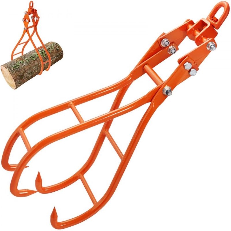 Equipment Parts & Accessories | Timber Claw Hook, 28 inch 4 Claw Log Grapple for Logging Tongs, Swivel Steel Log Lifting Tongs, Eagle Claws Design with 2205 lbs/1000 kg Loading Capacity for Tractors, ATVs, Trucks, Forklifts Agriculture & Forestry Equipment Equipment Parts & Accessories