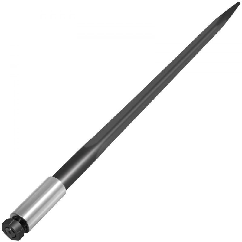 Hay Spear | Hay Spear 39″ Bale Spear 3600 lbs Capacity, Bale Spike Quick Attach Square Hay Bale Spears 1 3/4″, Black Coated Bale Forks, Bale Hay Spike with Hex Nut and Sleeve for Buckets Tractors Loaders Agriculture & Forestry Equipment Hay Spear