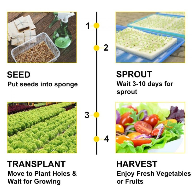 Hydroponics | 1 Layers 54 Plant Sites Hydroponic Site Grow Kit 6 Pipes Hydroponic Growing System Water Culture Garden Plant System for Leafy Vegetables Lettuce Herb Celery Cabbage Hydroponics Hydroponics