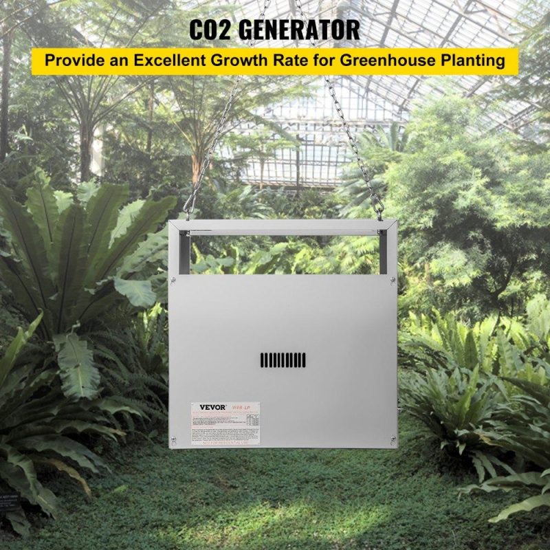 Hydroponics | CO2 Burner, 8 Brass Burner CO2 Generator for Plant, Liquid Propane LP Carbon Dioxide Generator, 22352 BTU/Hr, Built-In Electronic Ignition, for Greenhouse Green Tent Hydroponic Room Grow Room Hydroponics Hydroponics