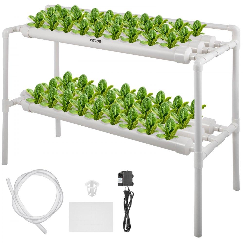 Hydroponics | Hydroponic Grow Kit 6 Pipes 2 Layers 54 Plant Sites Vegetables Melons Hybrid Hydroponics Hydroponics