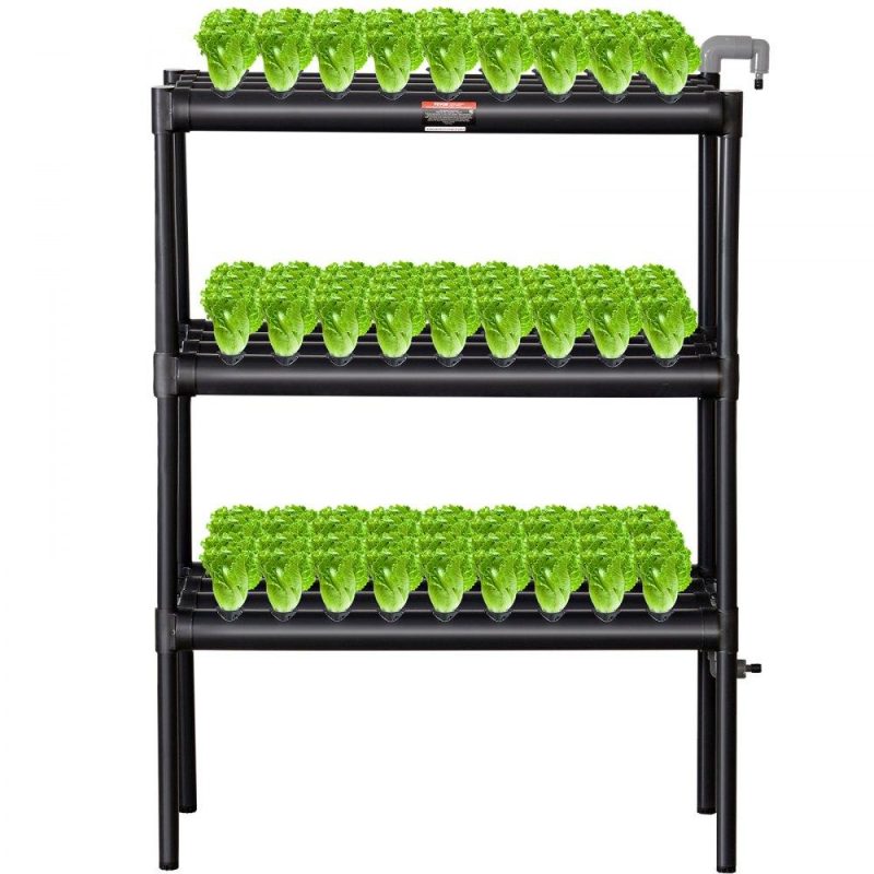 Hydroponics | Hydroponics Growing System 108 Sites 3-Layer Hydroponic Grow Kit PVC Pipes Hydroponics Hydroponics