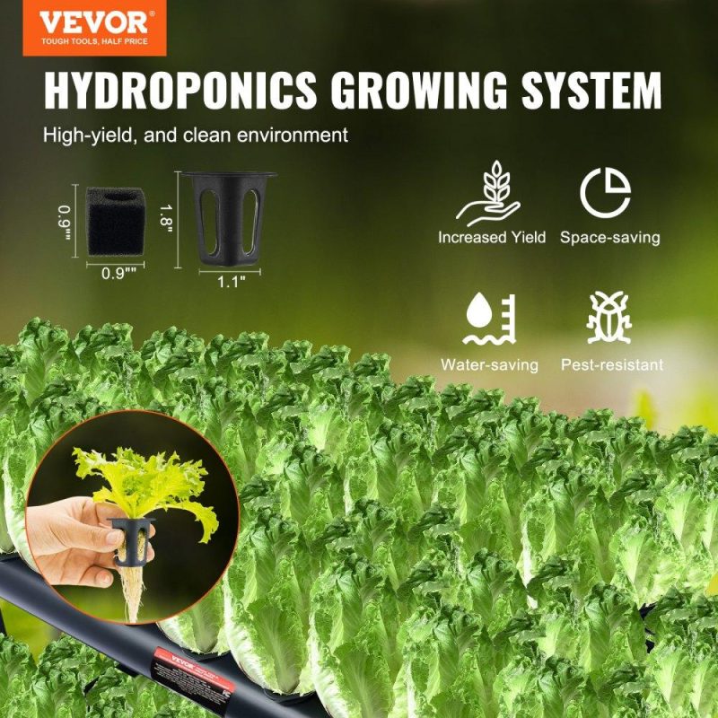 Hydroponics | Hydroponics Growing System 108 Sites 3-Layer Hydroponic Grow Kit PVC Pipes Hydroponics Hydroponics