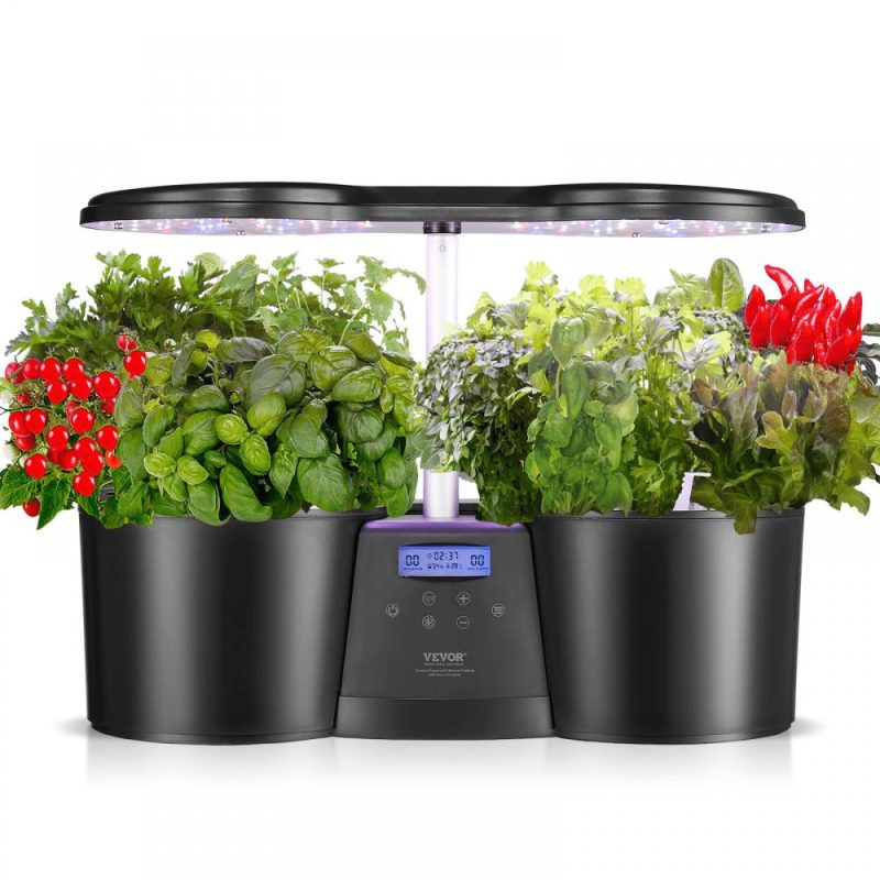 Hydroponics | Hydroponics Growing System, 12 Pods Indoor Growing System, Indoor Herb Garden with Full-Spectrum LED Grow Light, Indoor Gardening System Height Adjustable, 4.2L Water Tank, Auto Timer Hydroponics Hydroponics