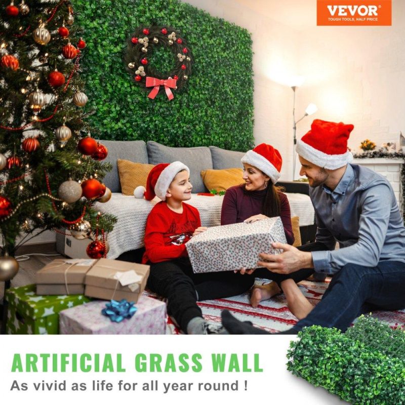 Landscaping & Shade | 12PCS 24″x16″ Grass Wall Panels for 32 SQ Feet, Boxwood Hedge Wall Panels, Artificial Grass Backdrop Wall 1.6″, Privacy Hedge Screen UV Protected for Outdoor Indoor Garden Fence Backyard Landscaping & Shade Landscaping & Shade