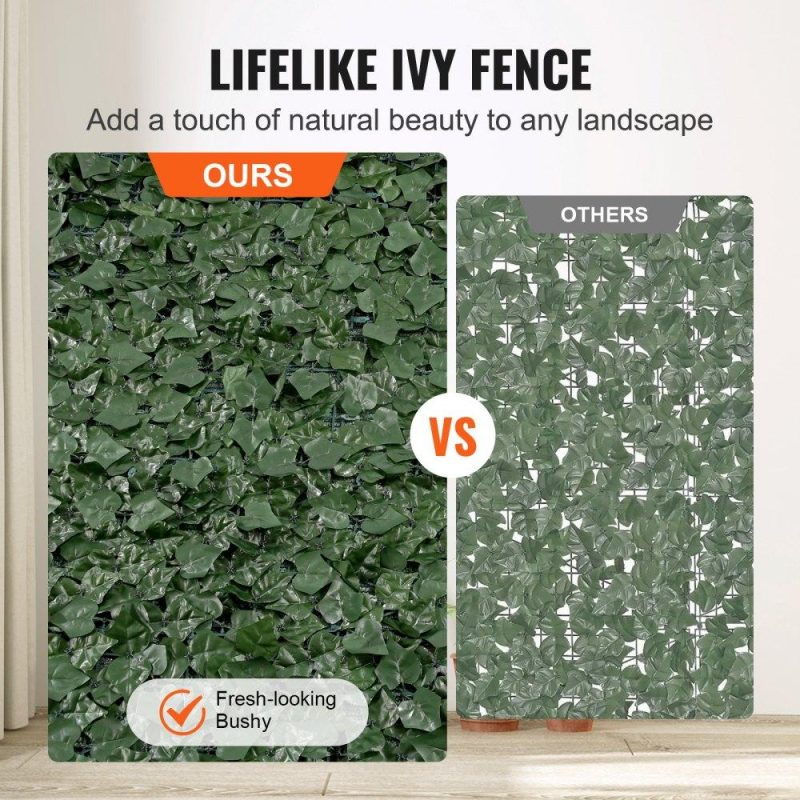 Landscaping & Shade | 39″x98″ Artificial Faux Ivy Leaf Privacy Fence Screen with Mesh Cloth Backing Landscaping & Shade Landscaping & Shade