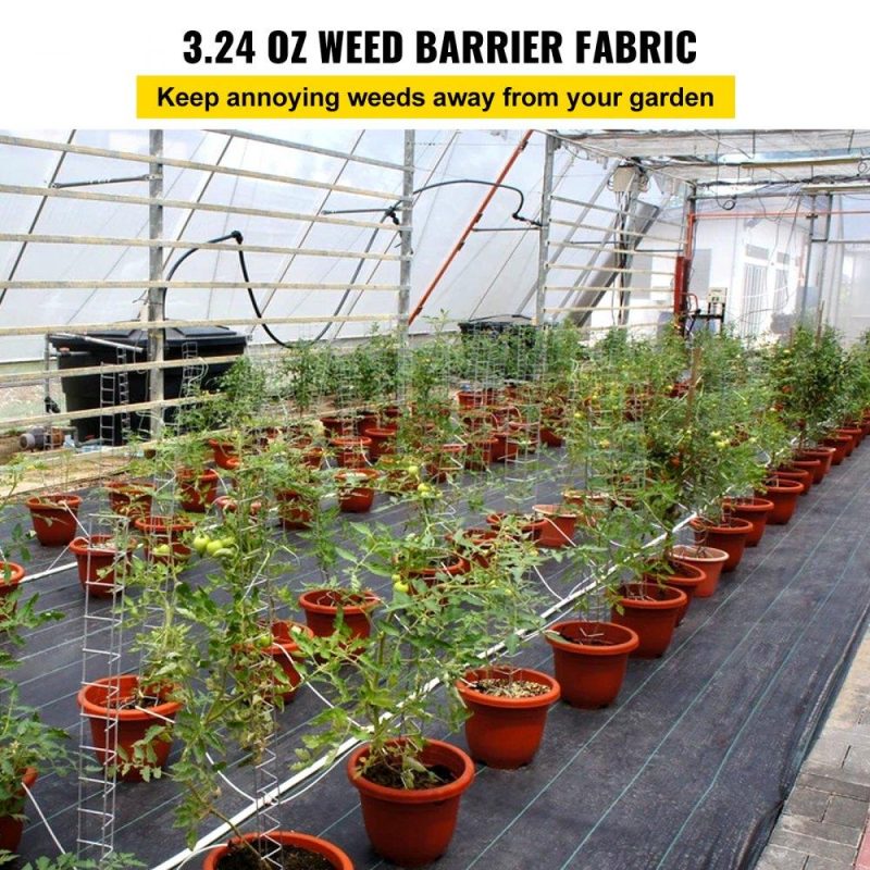 Landscaping & Shade | 3FTx300FT Premium Weed Barrier Fabric Heavy Duty 3.2OZ, Woven Weed Control Fabric, High Permeability Good for Flower Bed, Geotextile Fabric for Underlayment, Polyethylene Ground Cover Landscaping & Shade Landscaping & Shade