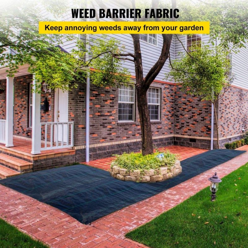 Landscaping & Shade | 6.5FTx300FT Premium Weed Barrier Fabric Heavy Duty 3OZ, Woven Weed Control Fabric, High Permeability Good for Flower Bed, Geotextile Fabric for Underlayment, Polyethylene Ground Cover Landscaping & Shade Landscaping & Shade