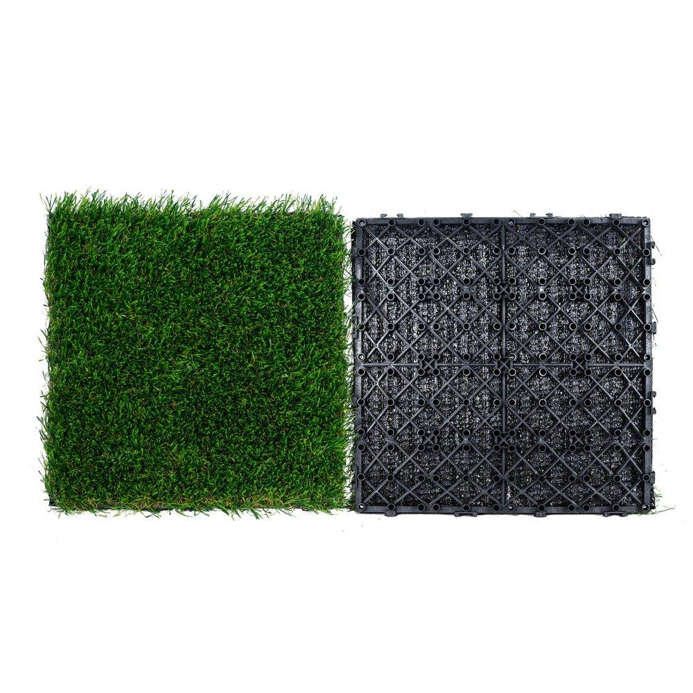 Landscaping & Shade | Artifical Grass Tiles Interlocking Turf Deck Set, 18 Pack – 12″x12″, Synthetic Fake Grass Self-draining Mat Flooring Decor Pad, Perfect For Multi-Purpose Indoor Outdoor Entryway Scraper Dog Mats Landscaping & Shade Landscaping & Shade