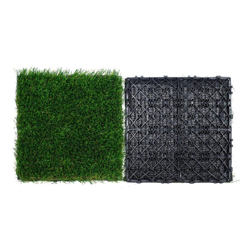 Landscaping & Shade | Artifical Grass Tiles Interlocking Turf Deck Set, 9 Pack – 12″x12″, Synthetic Fake Grass Self-draining Mat Flooring Decor Pad, Perfect For Multi-Purpose Indoor Outdoor Entryway Scraper Dog Mats Landscaping & Shade Landscaping & Shade