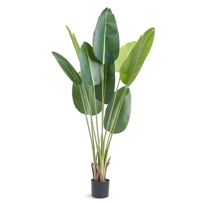 Landscaping & Shade | Artificial Birds Of Paradise Tree, 5 FT Tall Faux Plant, PE Material & Anti-Tip Tilt Protection Low-Maintenance Plant, Lifelike Green Fake Tree for Home Office Warehouse Decor Indoor Outdoor Landscaping & Shade Landscaping & Shade