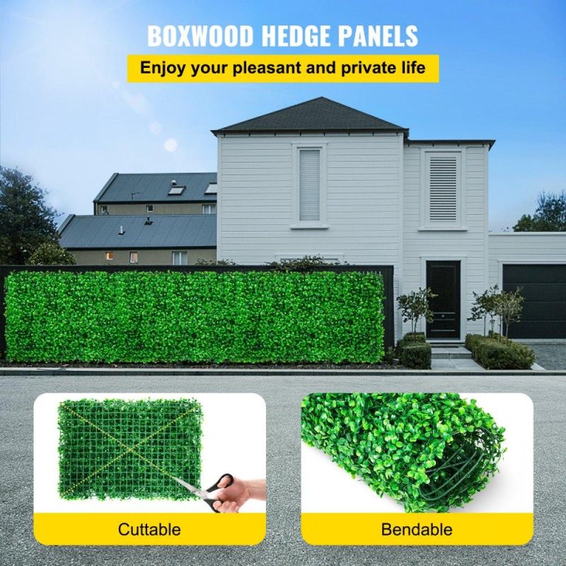 Landscaping & Shade | Artificial Boxwood Panel 8pcs Boxwood Hedge Wall Panels Artificial Grass Backdrop Wall 24X16 4cm Green Grass Wall, Fake Hedge for Decor Privacy Fence Indoor Outdoor Garden Backyard Landscaping & Shade Landscaping & Shade