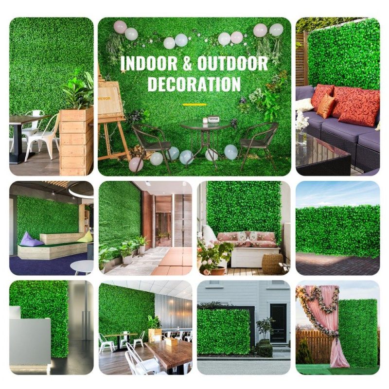 Landscaping & Shade | Artificial Boxwood Panel 8pcs Boxwood Hedge Wall Panels Artificial Grass Backdrop Wall 24X16 4cm Green Grass Wall, Fake Hedge for Decor Privacy Fence Indoor Outdoor Garden Backyard Landscaping & Shade Landscaping & Shade