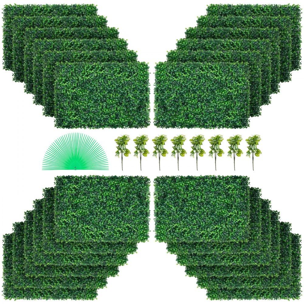 Landscaping & Shade | Artificial Boxwood Panel UV 24pcs Boxwood Hedge Wall Panels Artificial Grass Backdrop Wall 24″ X 16″ 4 cm Green Grass Wall, Fake Hedge for Decor Privacy Fence Indoor, Outdoor Garden Backyard Landscaping & Shade Landscaping & Shade