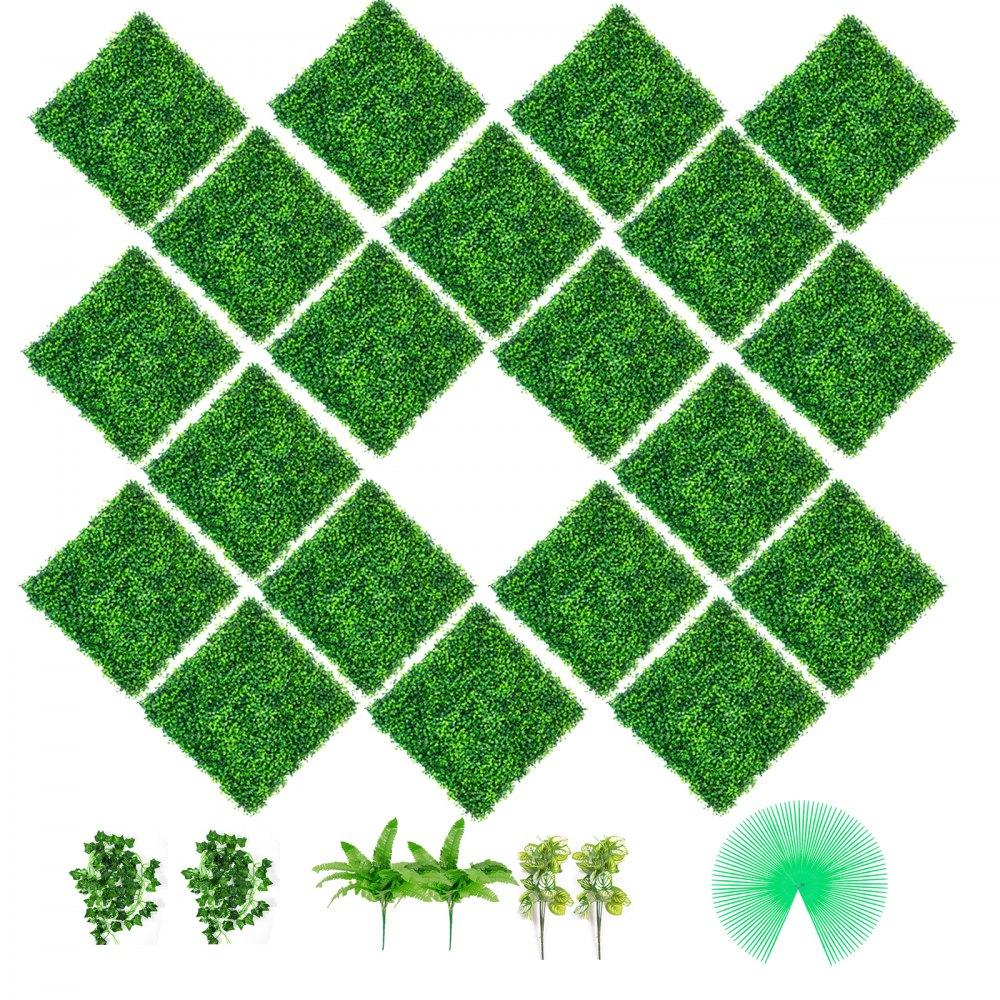 Landscaping & Shade | Artificial Boxwood Panels, 20 PCS 20″x20″ Boxwood Hedge Wall Panels, PE Artificial Grass Backdrop Wall 1.6″, Privacy Hedge Screen for Decoration of Outdoor, Indoor, Garden, Fence, and Backyard Landscaping & Shade Landscaping & Shade