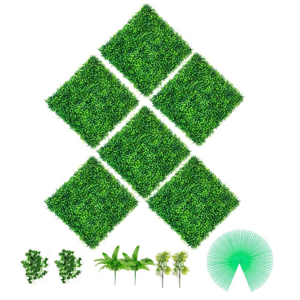 Landscaping & Shade | Artificial Boxwood Panels, 6 PCS 20″x20″ Boxwood Hedge Wall Panels, PE Artificial Grass Backdrop Wall 1.6″, Privacy Hedge Screen for Decoration of Outdoor, Indoor, Garden, Fence, and Backyard Landscaping & Shade Landscaping & Shade