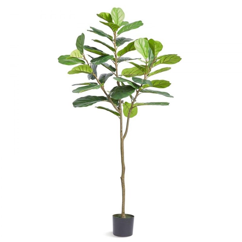 Landscaping & Shade | Artificial Fiddle Leaf Fig Tree, 6 FT, Secure PE Material & Anti-Tip Tilt Protection Low-Maintenance Faux Plant, Lifelike Green Fake Potted Tree for Home Office Warehouse Decor Indoor Outdoor Landscaping & Shade Landscaping & Shade