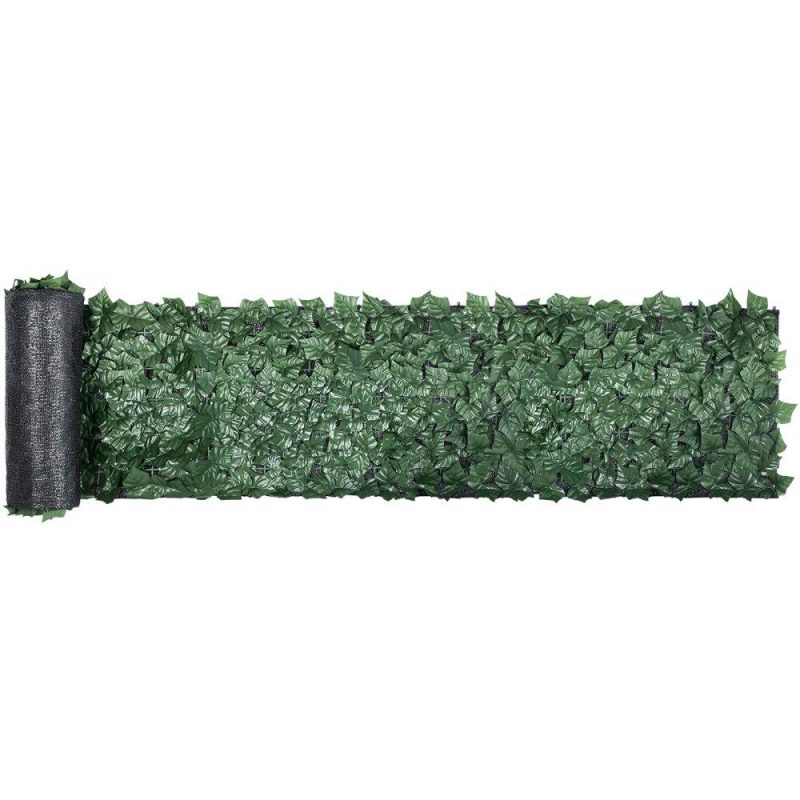 Landscaping & Shade | Artificial Ivy Privacy Fence Screen, 39″x158″ Ivy Fence, PP Faux Ivy Leaf Artificial Hedges Fence, Faux Greenery Outdoor Privacy Panel Decoration for Garden, Decor, Balcony, Patio, Indoor Landscaping & Shade Landscaping & Shade