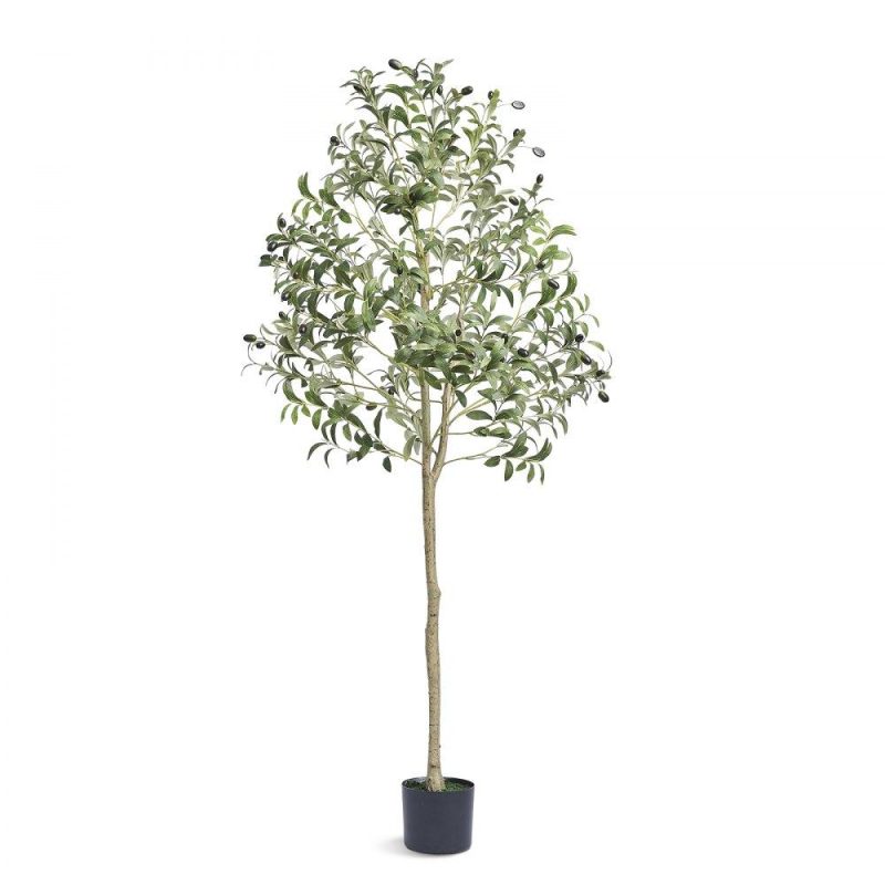 Landscaping & Shade | Artificial Olive Tree, 5 FT Tall Faux Plant, Secure PE Material & Anti-Tip Tilt Protection Low-Maintenance Plant, Lifelike Green Fake Potted Tree for Home Office Warehouse Decor Indoor Outdoor Landscaping & Shade