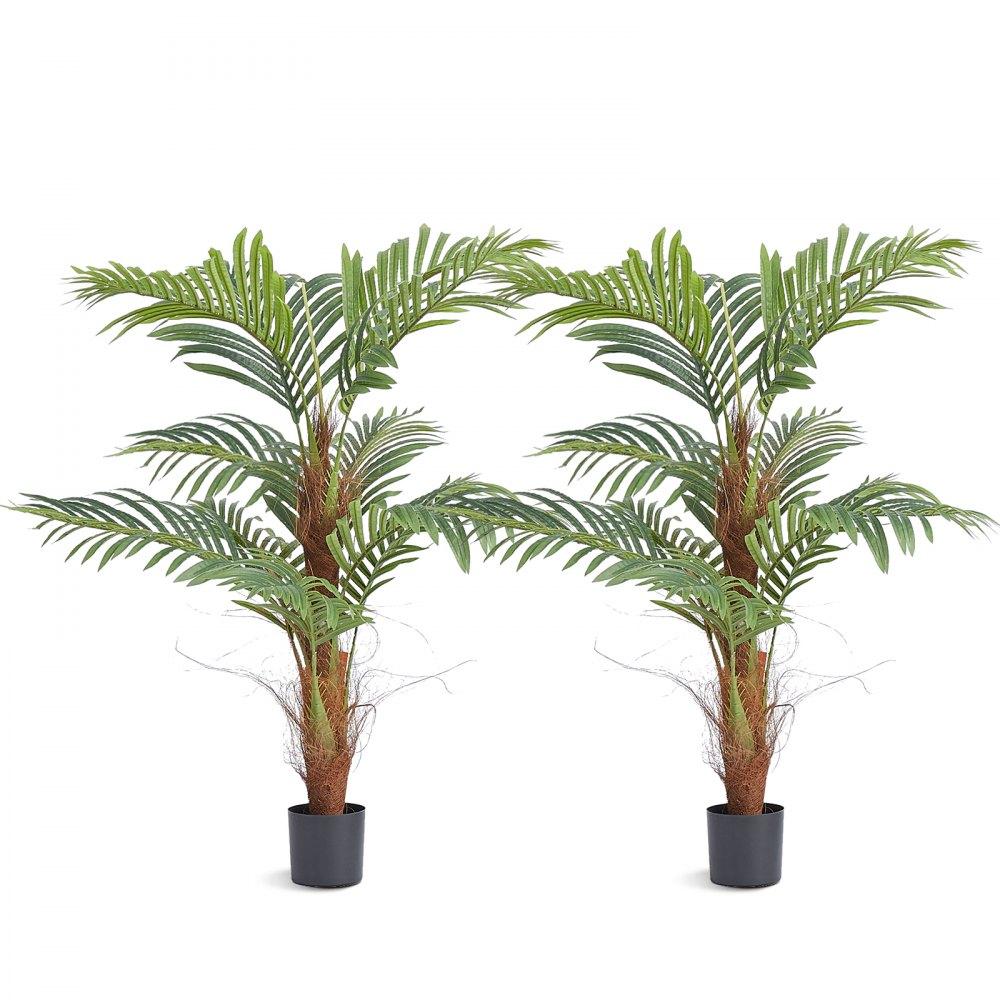 Landscaping & Shade | Artificial Palm Tree, 4 FT Tall Faux Plant, Secure PE Material & Anti-Tip Tilt Protection Low-Maintenance Plant, Lifelike Green Fake Tree for Home Office Warehouse Decor Indoor Outdoor Landscaping & Shade Landscaping & Shade