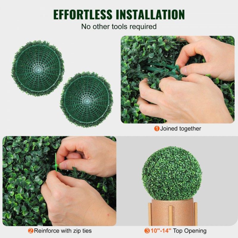 Landscaping & Shade | Artificial Topiaries Boxwood Trees, 16” Tall (2 Pieces), Ball-Shape Faux Topiaries Plant, All-year Green Feaux Plant Decorative Balls for Backyard, Balcony,Garden, Wedding and Home Décor Landscaping & Shade Landscaping & Shade