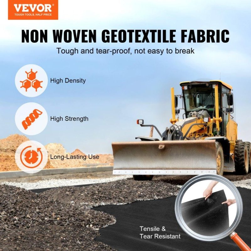 Landscaping & Shade | Driveway Fabric, 15x20FT Non Woven Geotextile Fabric for Landscaping, Heavy Duty Garden Weed Barrier Fabric, 4OZ Landscape Fabric, French Drains Drainage Fabric, Ground Cover Weed Control Fabric Landscaping & Shade Landscaping & Shade