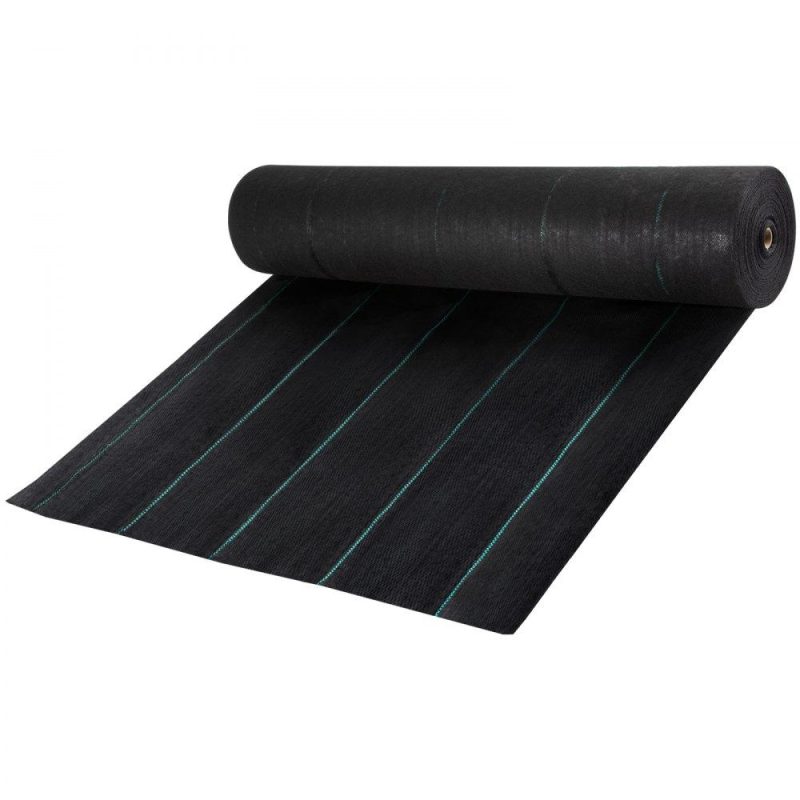 Landscaping & Shade | Geotextile Fabric, 6 x 300 ft 3oz Woven PP Driveway Drain Cloth w/ 600lbs Tensile Strength, Heavy Duty Underlayment for Soil Stabilization, Landscaping, Weed Barrier, 6FT300FT-3OZ, Black Landscaping & Shade Landscaping & Shade