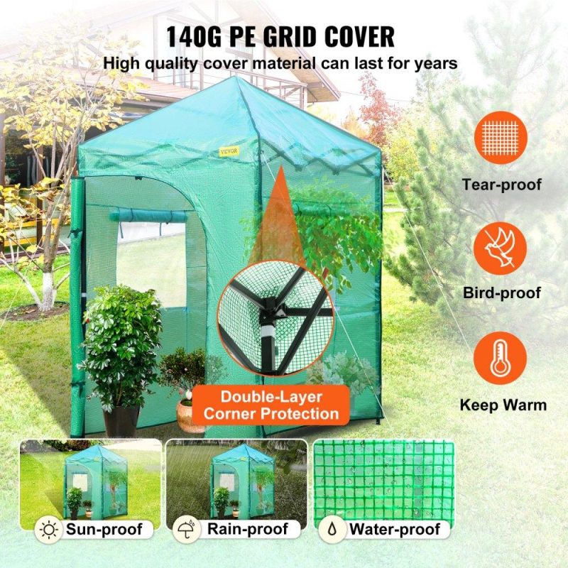 Landscaping & Shade | Greenhouse Portable Walk-in Hot Green House Tent 6′ x 4′ x 8′ Plant Garden Landscaping & Shade Landscaping & Shade