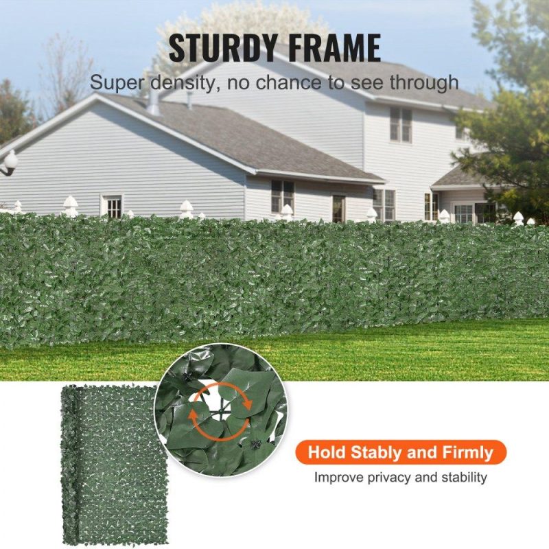 Landscaping & Shade | Ivy Privacy Fence, 96 x 72 in Artificial Green Wall Screen, Greenery Ivy Fence with Strengthened Joint, Faux Hedges Vine Leaf Decoration for Outdoor Garden, Yard, Balcony, Patio Decor Landscaping & Shade Landscaping & Shade