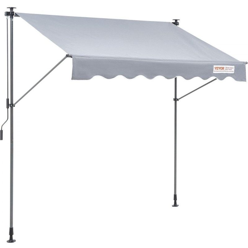 Landscaping & Shade | Manual Retractable Awning, 78″ Outdoor Retractable Patio Awning Sunshade Shelter, Adjustable Patio Door Window Awning Canopy with 39″ Sun Shade Curtain for Backyard, Garden, Balcony Landscaping & Shade Landscaping & Shade