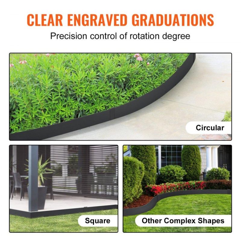 Landscaping & Shade | Steel Landscape Edging, 3-pack Steel Garden Edging Borders, 40″ L x 8″ H Strips, Hammer-in Edging Border with 5 Clips, Bendable Metal Landscape Edging for Yard, Garden, Lawn Landscaping & Shade Landscaping & Shade