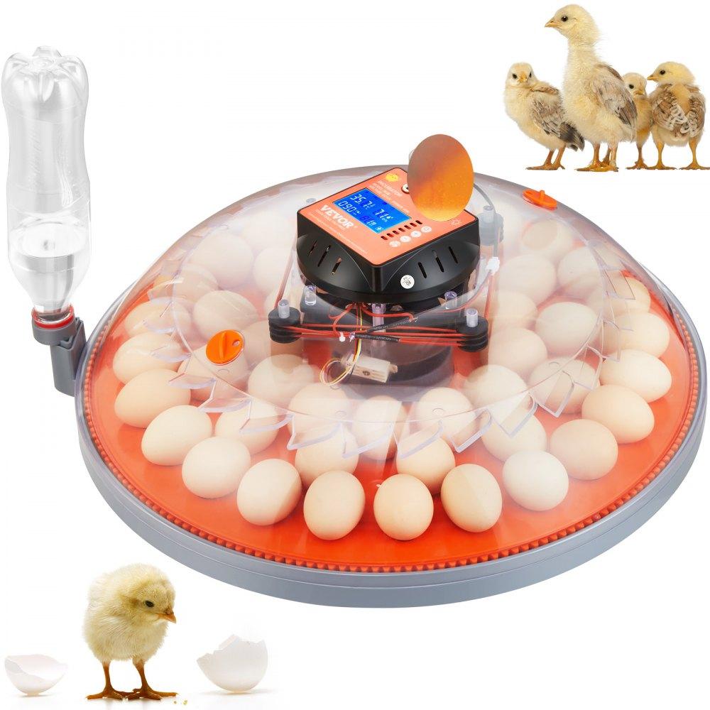 Livestock & Poultry Supplies | 48 Egg Incubator, Incubators for Hatching Eggs, 360° Automatic Egg Turner with Temperature and Humidity Display, 48 Eggs Poultry Hatcher with ABS Transparent Shell for Chicken, Duck, Quail Agriculture & Forestry Equipment Livestock & Poultry Supplies