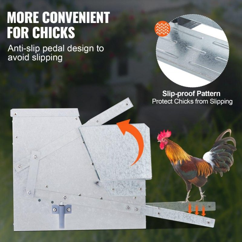 Livestock & Poultry Supplies | Automatic Chicken Feeder, 25 lbs Capacity Feeds 10 Chickens up to 11 Days, Galvanized Steel Poultry Feeder Agriculture & Forestry Equipment Livestock & Poultry Supplies