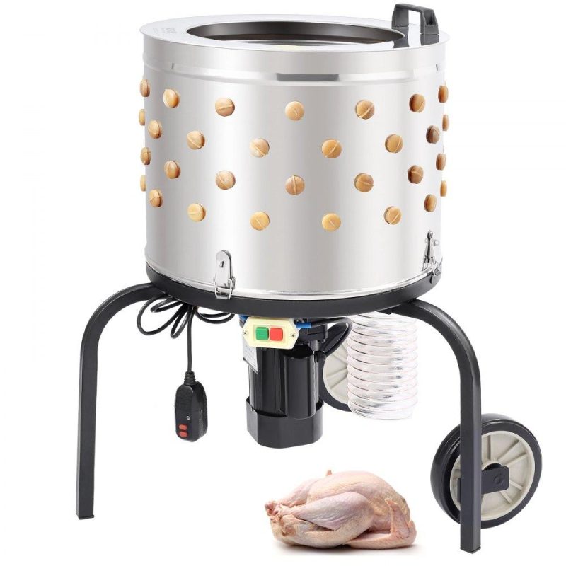 Livestock & Poultry Supplies | Chicken Plucker Machine, Feather Plucker with 20-inch Stainless Steel Drum, Defeathering Equipment with 108 Soft Fingers, Simple Debris Collection, 500W High Power Poultry Plucking Agriculture & Forestry Equipment Livestock & Poultry Supplies