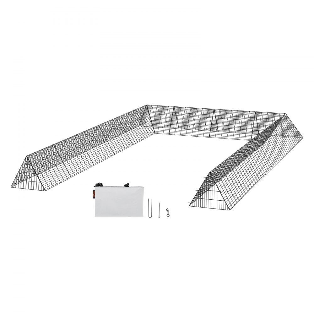 Livestock & Poultry Supplies | Chicken Tunnels, 236.2 x 157.5 x 24.2 inch(LxWxH) Chicken Tunnels for Yard, Portable Chicken Tunnels for Outside with Corner Frames, 2 Sets, Suitable for Chickens, Ducks, Rabbits Agriculture & Forestry Equipment Livestock & Poultry Supplies