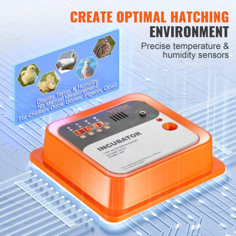 Livestock & Poultry Supplies | Egg Incubator, Incubators for Hatching Eggs, Automatic Egg Turner with with Temperature and Humidity Control, 12 Eggs Poultry Hatcher with ABS Transparent Shell for Chicken, Duck, Quail Agriculture & Forestry Equipment Livestock & Poultry Supplies