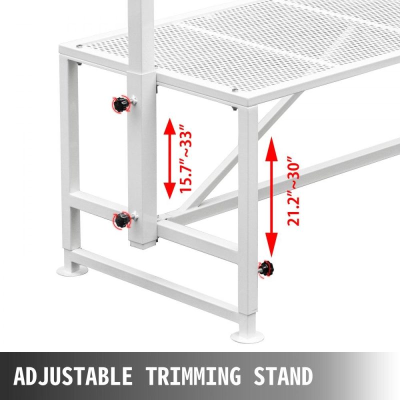 Livestock & Poultry Supplies | Livestock Stand 51×23 inches, Trimming Stand with Straight Head Piece, Goat Trimming Stand Metal Frame Sheep Shearing Stand Livestock Trimming Stands White Agriculture & Forestry Equipment Livestock & Poultry Supplies