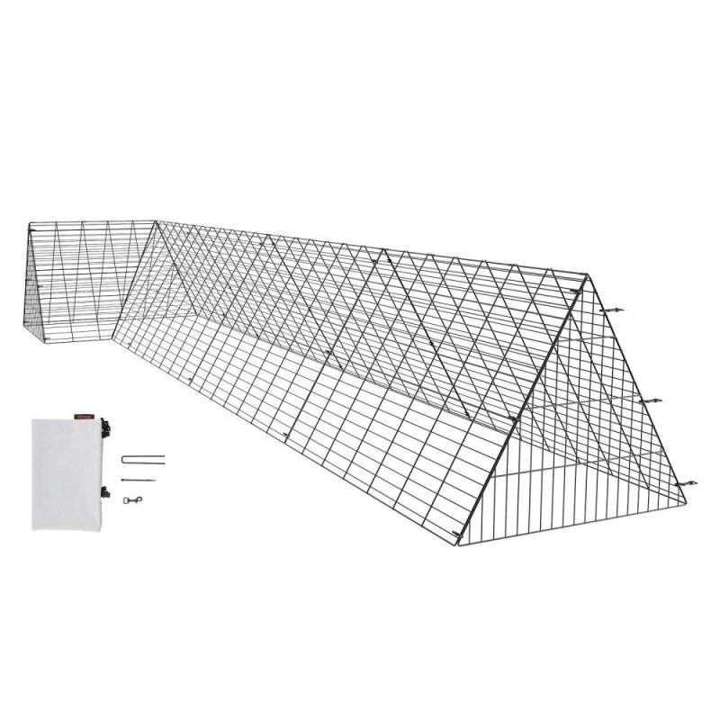 Metal Chicken Coop | Chicken Tunnels, 157.5 x 39.4 x 24.2 inch(LxWxH) Chicken Tunnels for Yard, Portable Chicken Tunnels for Outside with Corner Frames, Chicken Coop Run, Suitable for Chickens, Ducks, Rabbits Agriculture & Forestry Equipment Livestock & Poultry Supplies