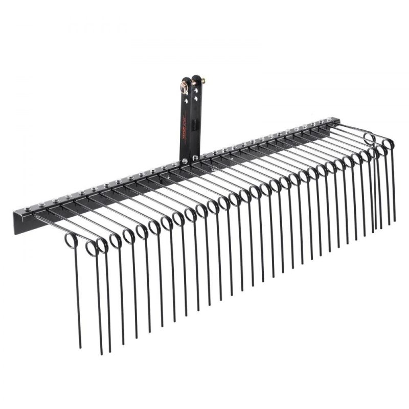 Outdoor Power Equipment | Tow Behind Landscape Rake, 72″ Tow Dethatcher with 32 Steel Tines, Lawn Dethatcher Rake Attaches to Category 1, 3 Point Hitch for Tractor, for Leaves, Pine Needles, Straw, and Grass Lawn & Garden Outdoor Power Equipment