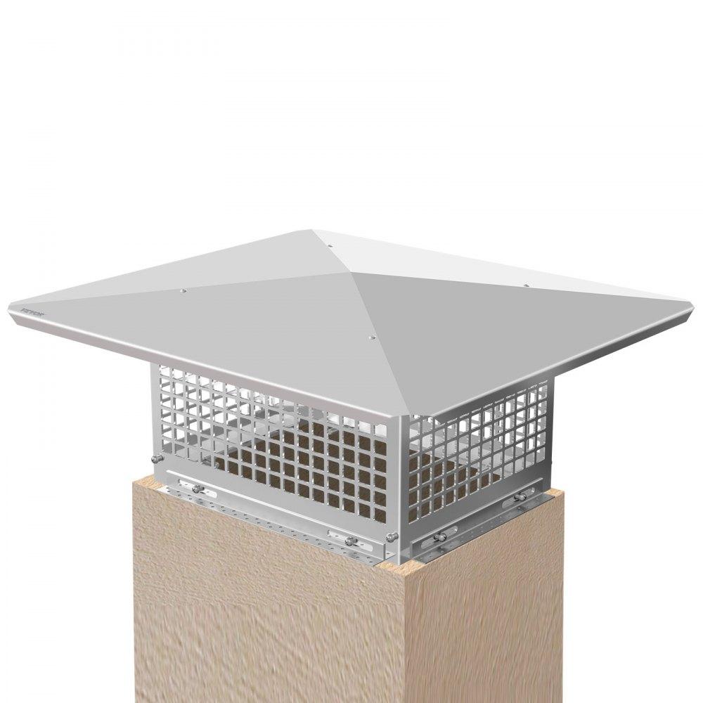 Patio Furniture & Accessories | Chimney Cap, 17″ x 21″ Flue Caps, 304 Stainless Steel Fireplace Chimney Cover, Adjustable Metal Spark Arrestor with Bolts Screws, Mesh Chimney Flue Cover for Outside Existing Clay Flue Tile Lawn & Garden Patio Furniture & Accessories