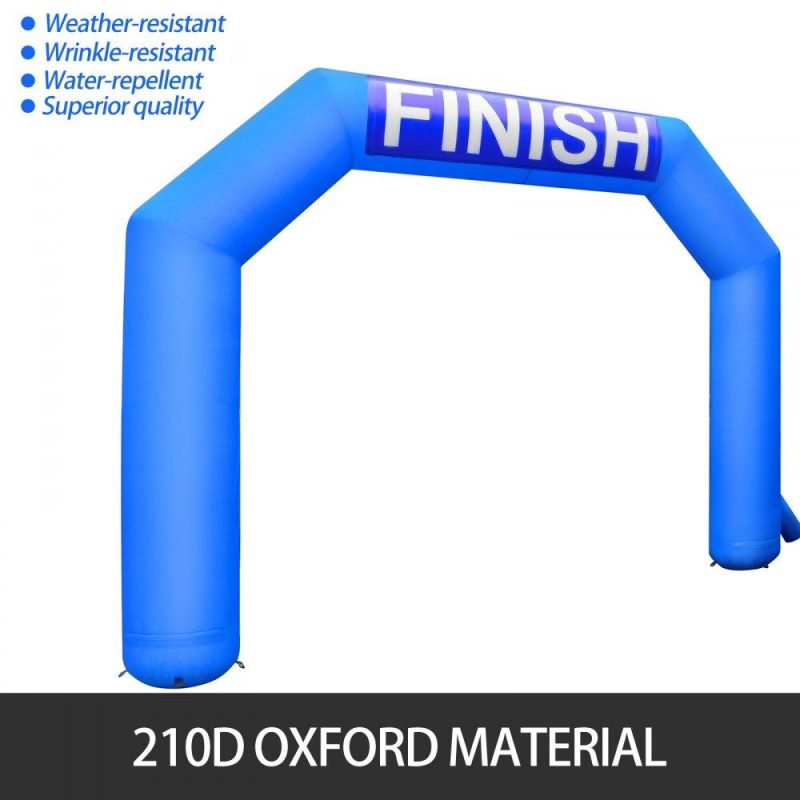 Patio Furniture & Accessories | Inflatable Arch, 15ft Hexagon Inflatable Arch, with Blower Inflatable Archway for Race Outdoor Advertising Commerce, Blue Lawn & Garden Patio Furniture & Accessories