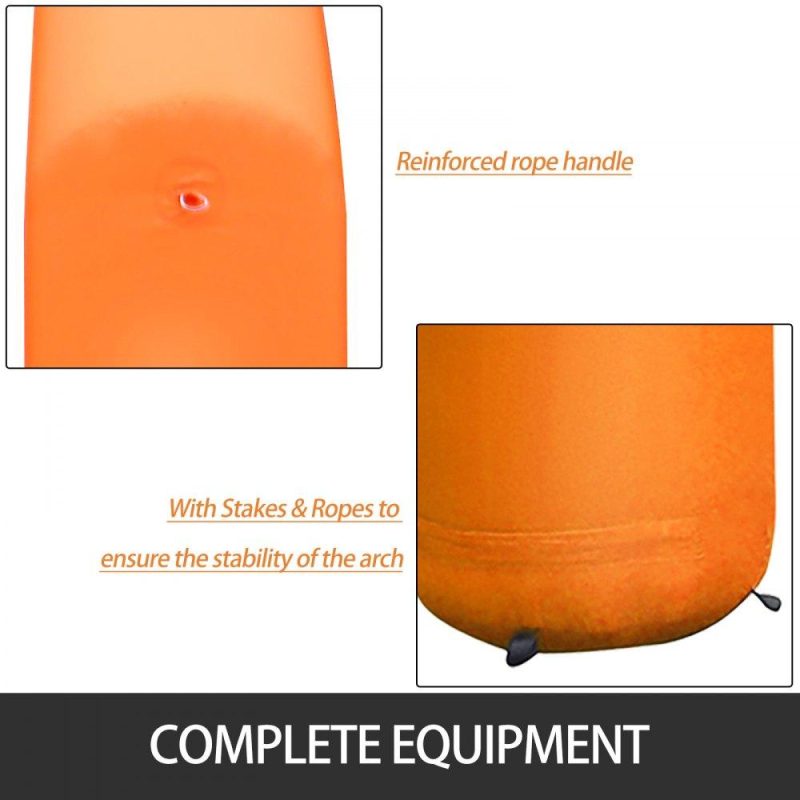 Patio Furniture & Accessories | Inflatable Arch Orange 20ft, Hexagon Inflatable Arch Built in 100W Blower, Inflatable Archway for Race Outdoor Advertising Commerce Orange Lawn & Garden Orange