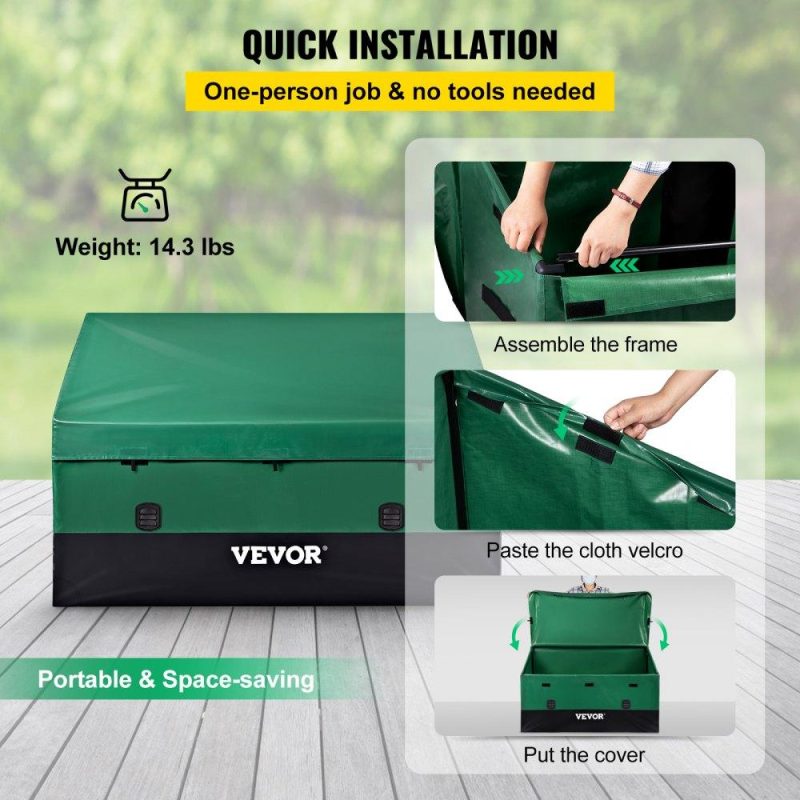 Patio Furniture & Accessories | Outdoor Storage Box Patio Deck Box 150 Gallon Waterproof PE Tarpaulin Lawn & Garden Patio Furniture & Accessories