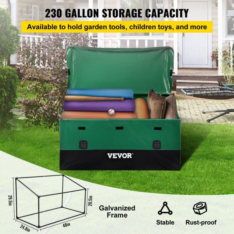 Patio Furniture & Accessories | Outdoor Storage Box Patio Deck Box 230 Gallon Waterproof PE Tarpaulin Lawn & Garden Patio Furniture & Accessories