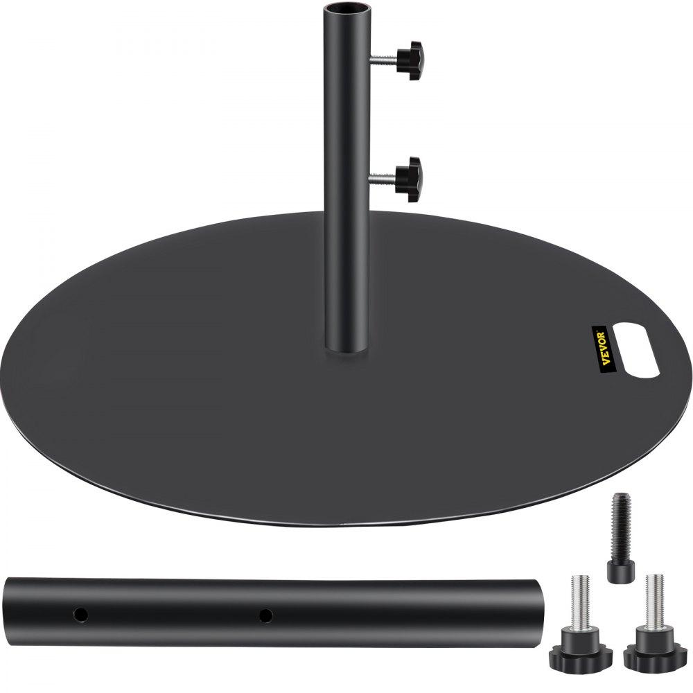 Patio Furniture & Accessories | Umbrella Base, 27″ Round Umbrella Base, 39lbs Umbrella’s Holder Stand, Cast Iron Umbrella Base for 1.5-1.875″ Umbrella Pole Market Umbrella Base with 14″ Height Pipe for Yard/Garden/Deck Lawn & Garden Patio Furniture & Accessories